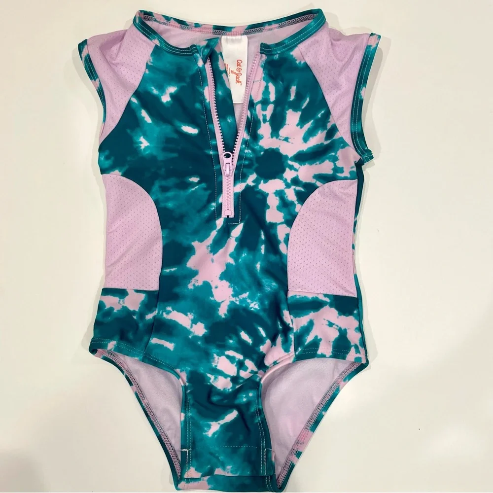 Cat & Jack Toddler Girls' One-Piece Swimsuit (3T) - Tie-Dye, Excellent Condition